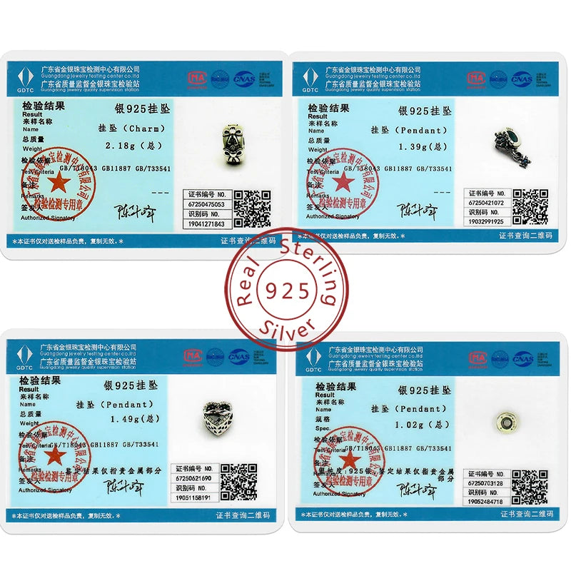 Original 925 Sterling Silver Clip Charm Bead | Round Heart Love Family Charms Fit Bracelet Women DIY Jewelry Gift