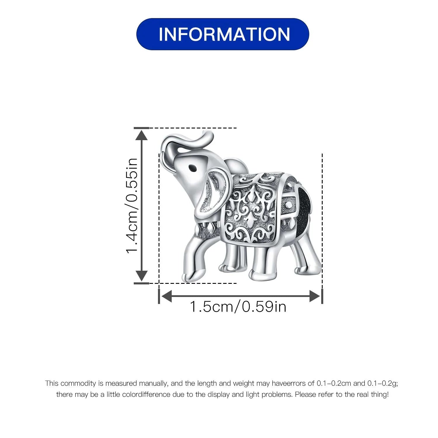 925 Sterling Silver Cute Raccoon Charm Bead | Animal Bracelet Decoration DIY Jewelry Birthday Gift