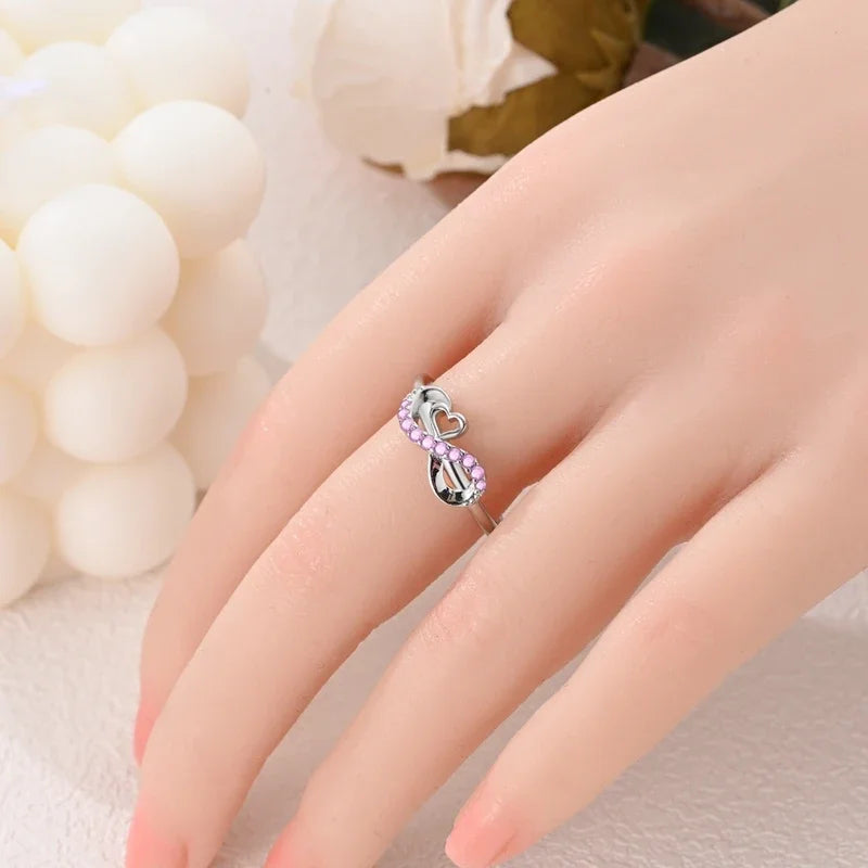 925 Sterling Silver Eternal Love Dewdrop Firefly Glow-in-the-Dark Ring for Women | Fashion Engagement & Wedding Jewelry