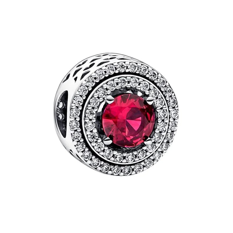 925 Sterling Silver Red Heart Charms | Apple, Rose & Gift Box Beads Fit Original Bracelet Necklace Women Jewelry