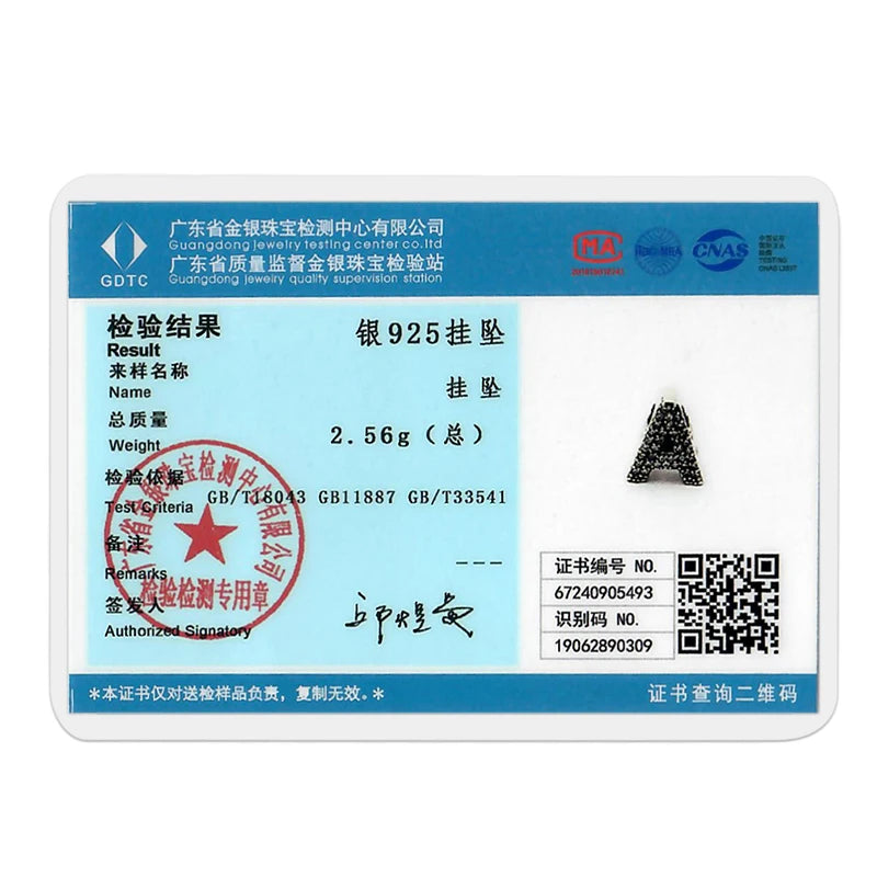 925 Sterling Silver A-Z Alphabet Letter Beads | LOVE Initial Charms | Fit Original Pandora Bracelet | CZ Zircon Jewelry