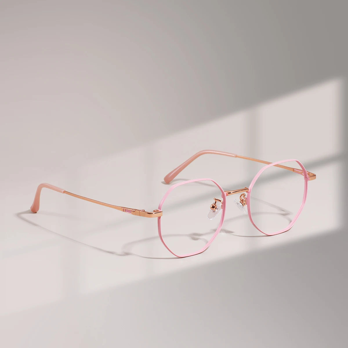 Geometric Colorful Round Glasses – Unisex Metal Full Rim Stylish Eyewear for Prescription Lenses