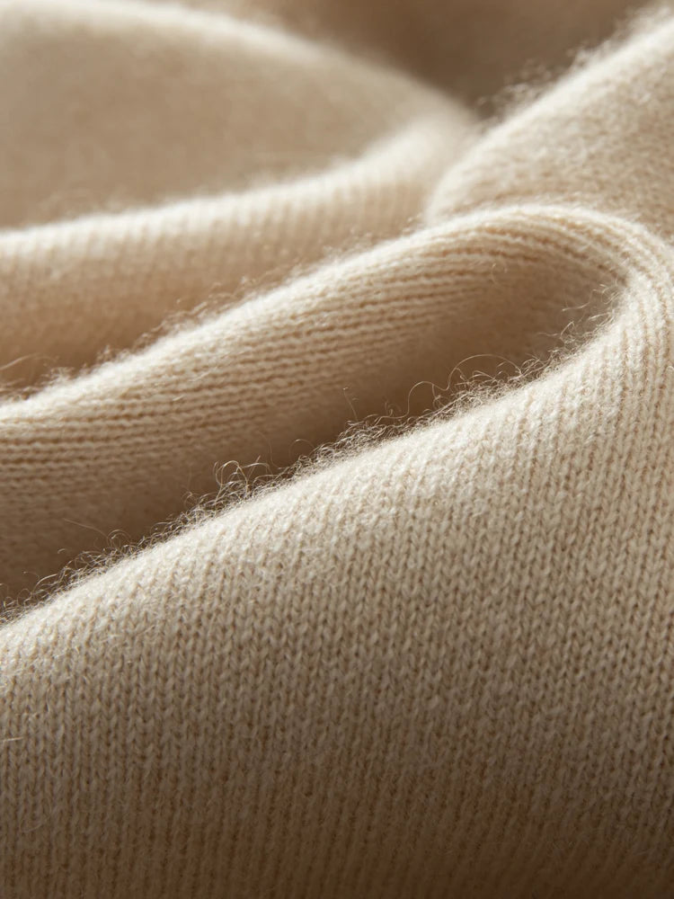 100% Cashmere High Waist Wide Leg Pants | Winter Warm Solid Trousers | Casual Korean Women’s Pants