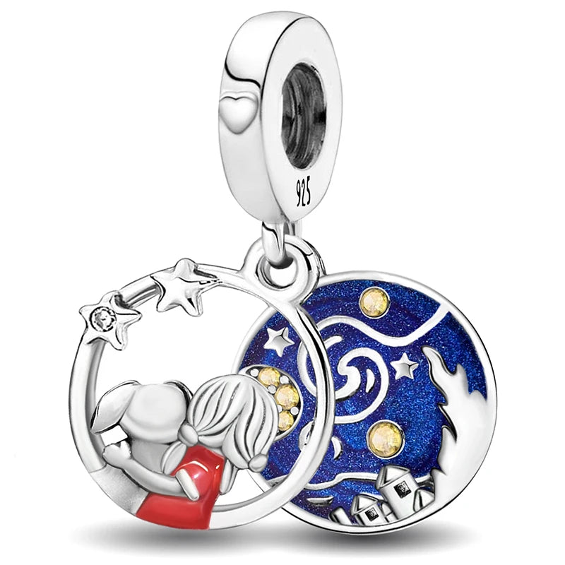 925 Sterling Silver Turtle Dolphin Series Charms | Ocean Beads Fit DIY Bracelet Necklace Women Jewelry Gift