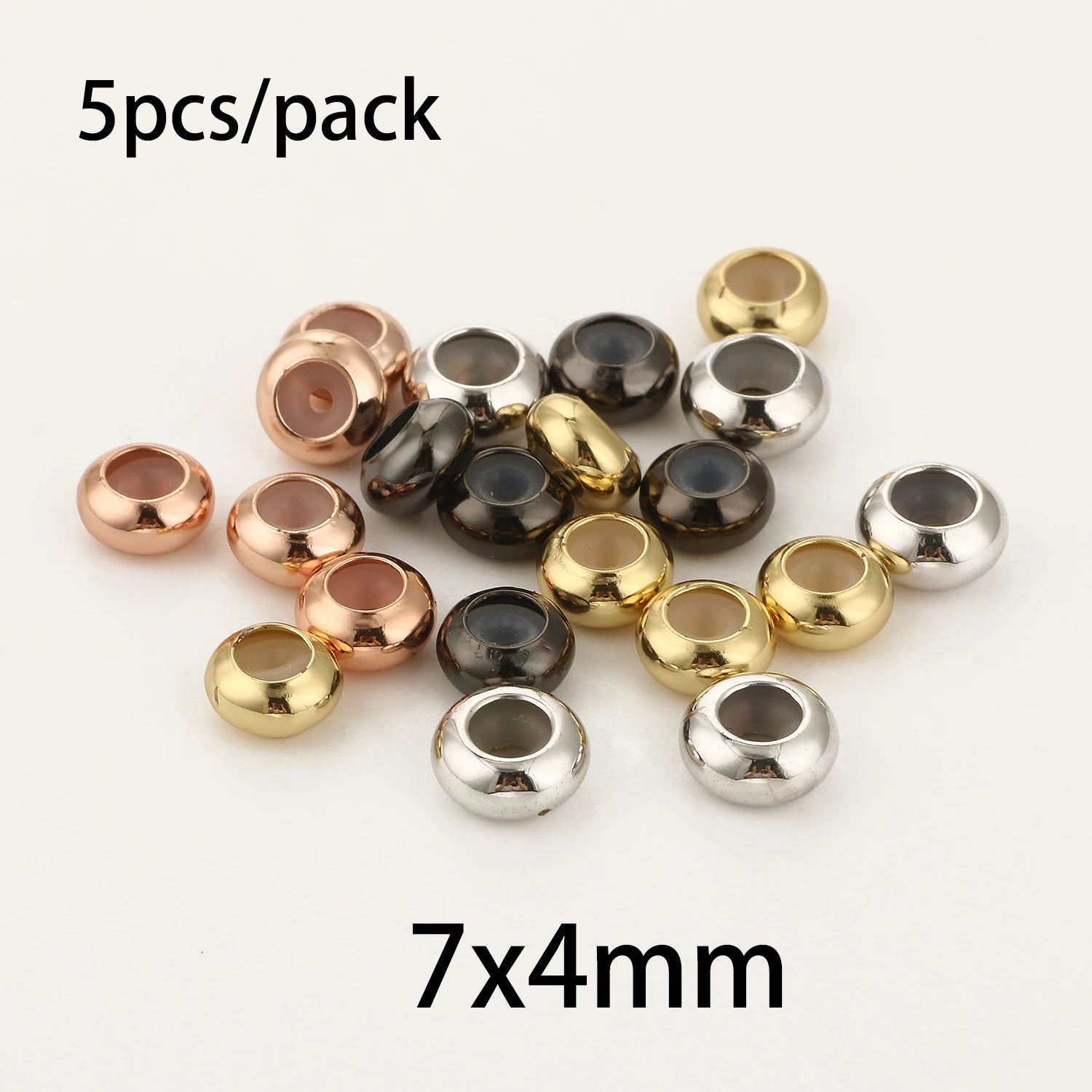 Silicone Spacer Stopper Clip Beads | Murano Crystal Charms | Fit Original Pandora Bracelet & Necklace | DIY Jewelry Making