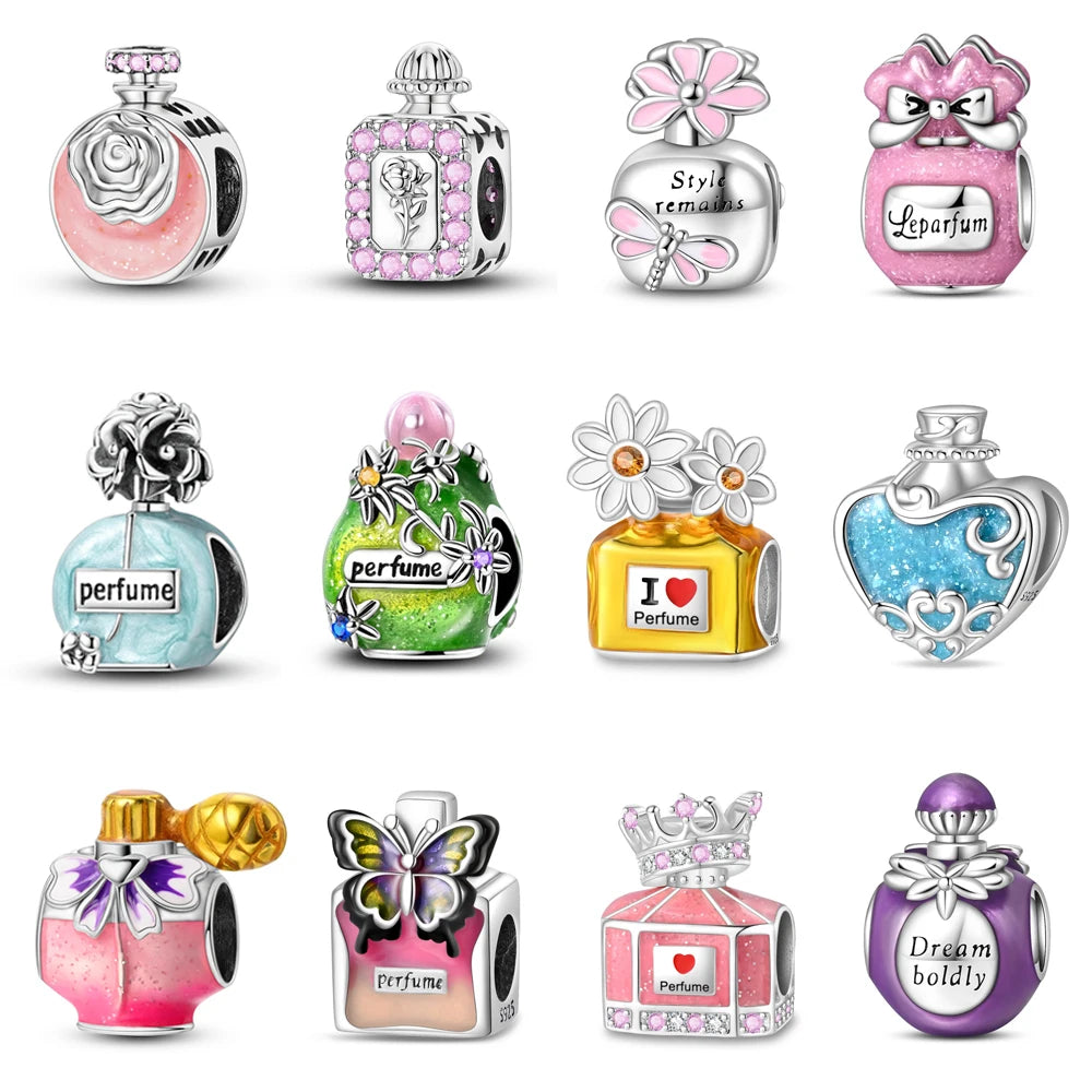 Boutique 925 Sterling Silver Colorful Perfume Beads Charm – Fits 3MM Original Bracelet