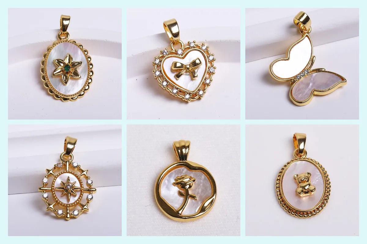 18K Gold Plated Brass Spacer Beads – Cut Pattern Round Stripe Separators for DIY Jewelry Making Accessories