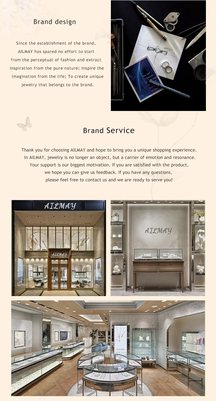 Ailmay 925 Sterling Silver Open Ring 💍 Sparkling CZ Adjustable Index Finger Ring for Women | Elegant Wedding & Engagement Jewelry