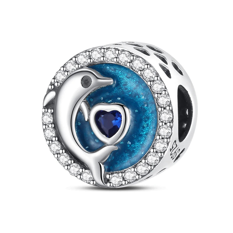 Orstarry 925 Sterling Silver Mermaid Cartoon Charm | Original Pendant Beads Fit Pandora Bracelet DIY Fine Jewelry Gift