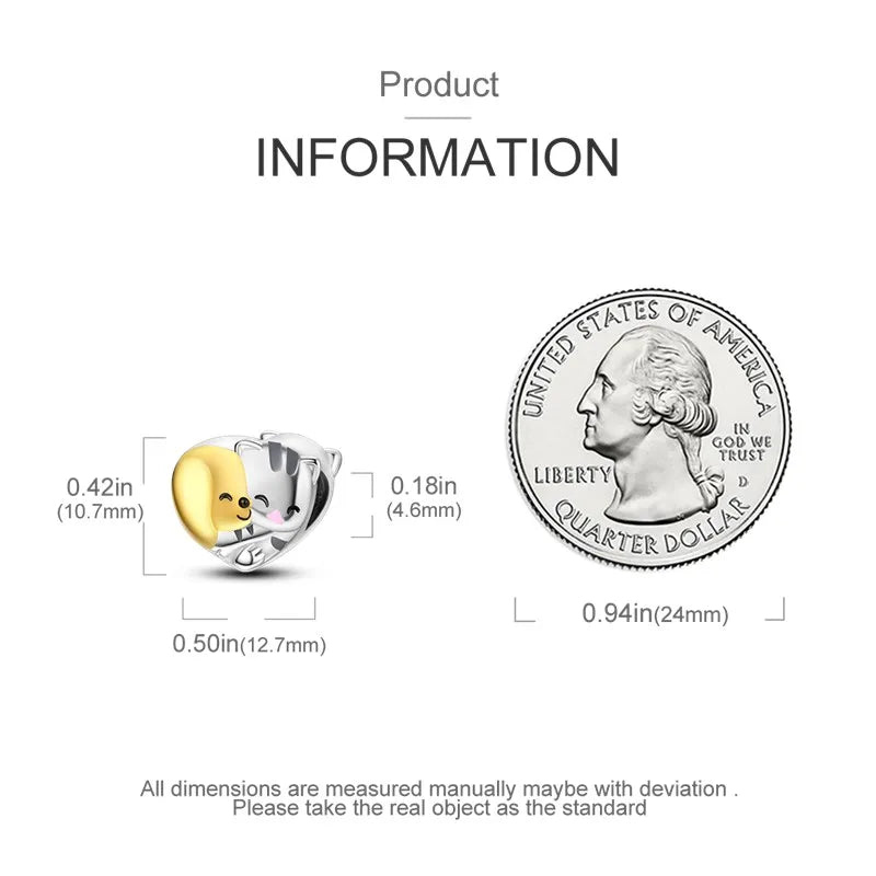 Cat Collection 925 Sterling Silver Charms Bead | Persian Bell & Multifarious Cat Dangle Fit Pandora Bracelet Necklace DIY Jewelry