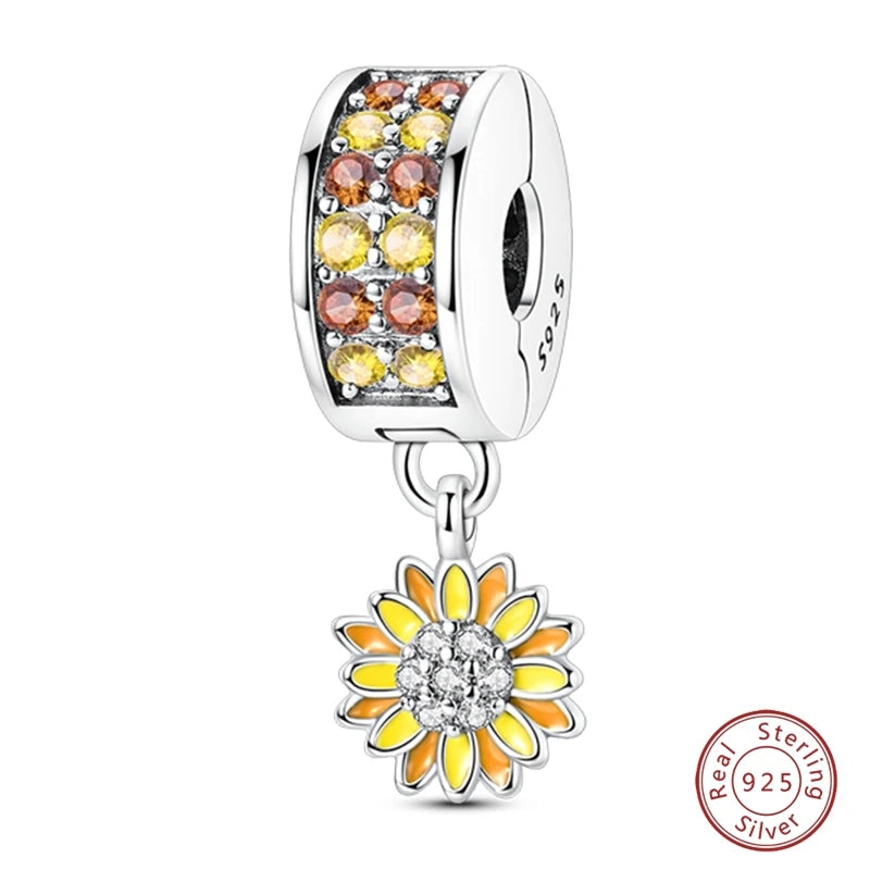 925 Sterling Silver Animal & Love Charms | Cat, Elephant, Bear, Swan & Easter Egg Beads Fit Original 3mm Bracelets DIY Jewelry