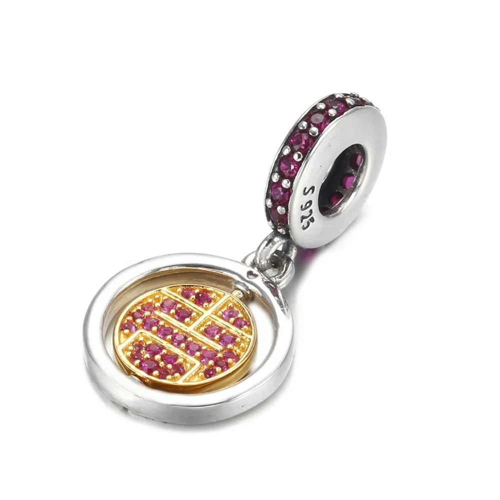 925 Sterling Silver Blue Planet & Dolphin Galaxy Dangle Charm | Women’s Bracelet DIY Jewelry