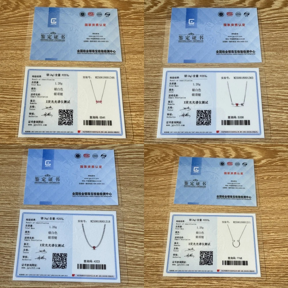 High Quality 925 Sterling Silver Heart, Bow & Square Necklace | Exquisite Women’s Holiday Charm Jewelry Gift