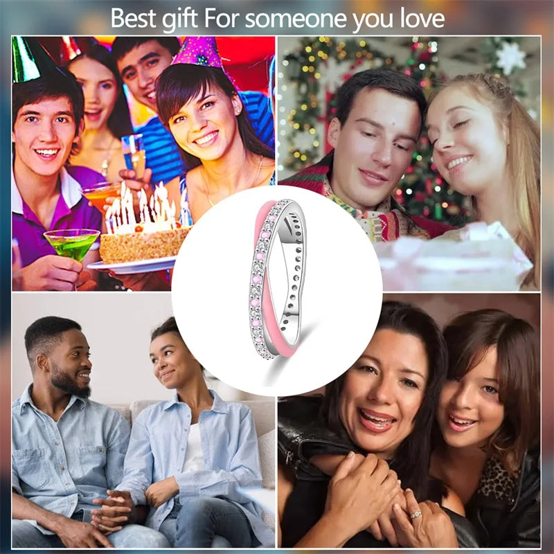 925 Sterling Silver Rings Collection | Bow, Heart, Sun, Moon & Star Zircon Rings for Women Jewelry Gift