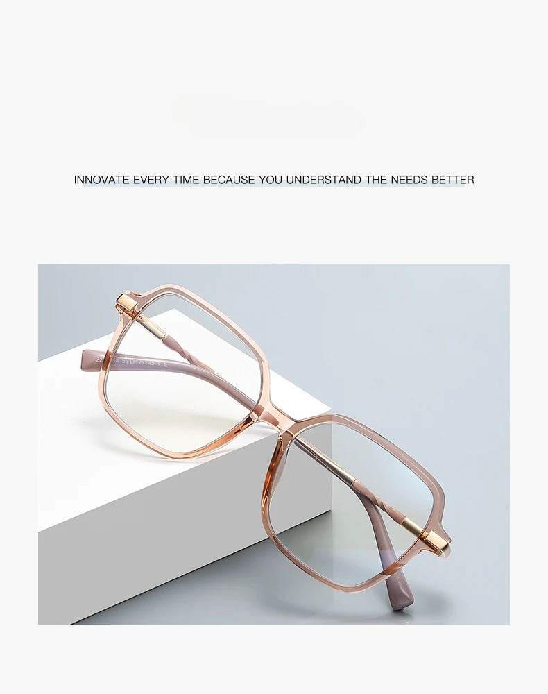 VICKY Square Frame Glasses 👓 Women’s Anti-Blue Light Prescription PFD2211