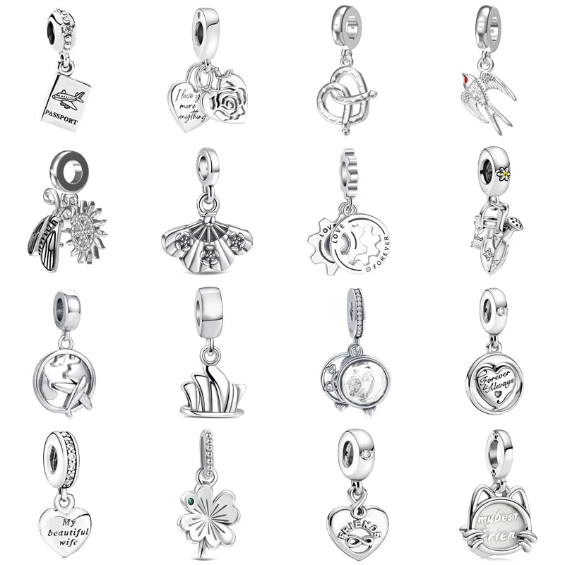 2025 Classic 925 Sterling Silver Aircraft Whistle Gear Charms | Fit Original Bracelet DIY Jewelry Birthday Gift