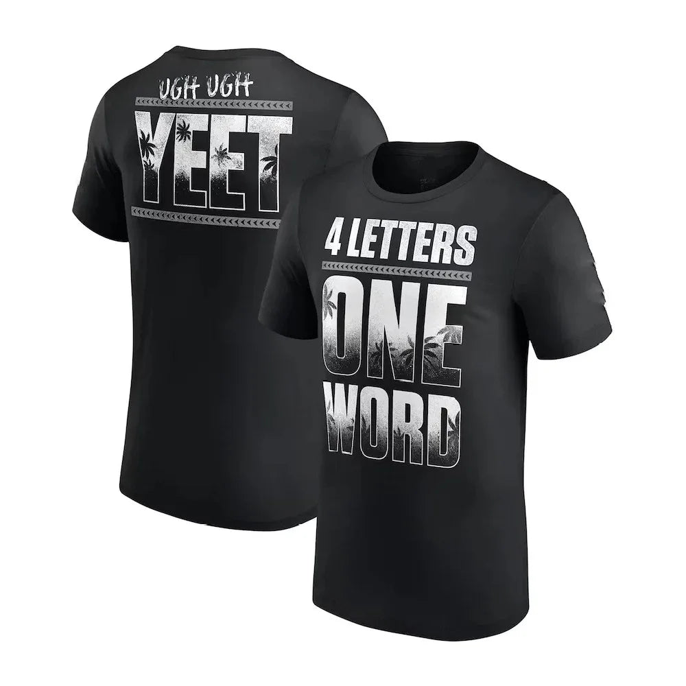 Latest Fashion Casual Men's Black Polyester T-Shirt | Jey Uso 2025