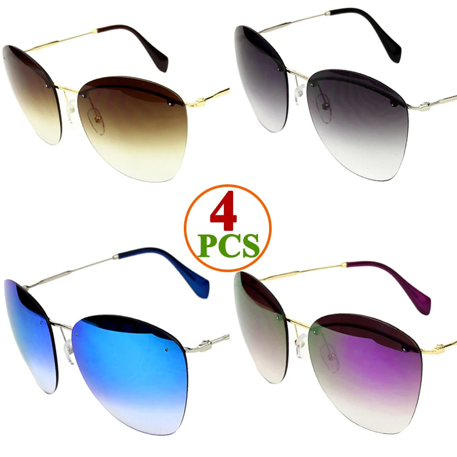 2025 Rimless Oval Sunglasses 🕶️ UV400 Luxury Unisex Outdoor Eyewear