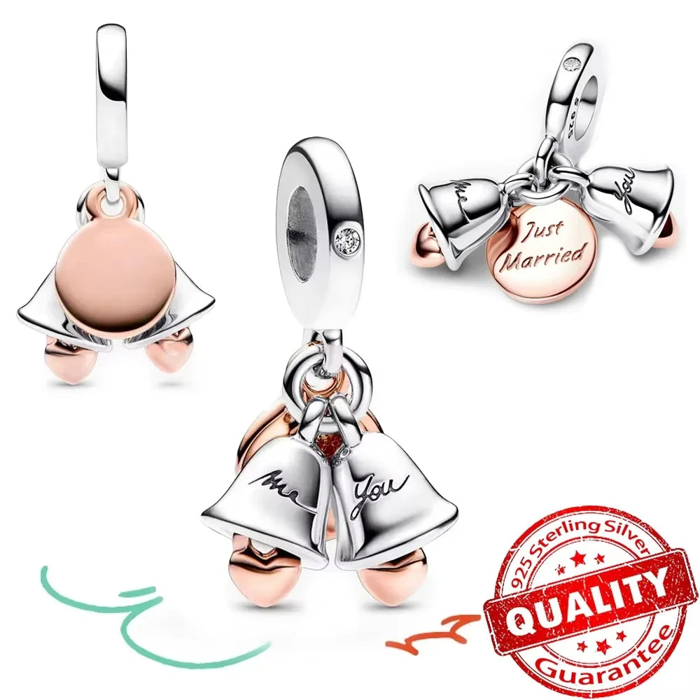 Christmas 925 Sterling Silver Charms | Santa Claus Reindeer Snowman Tree Beads Fit Original Bracelet