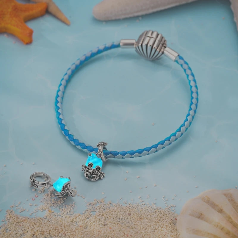 New Summer Ocean Silver Plated Sea Turtle & Starfish Shell Charm | DIY Bracelet Jewelry for Women