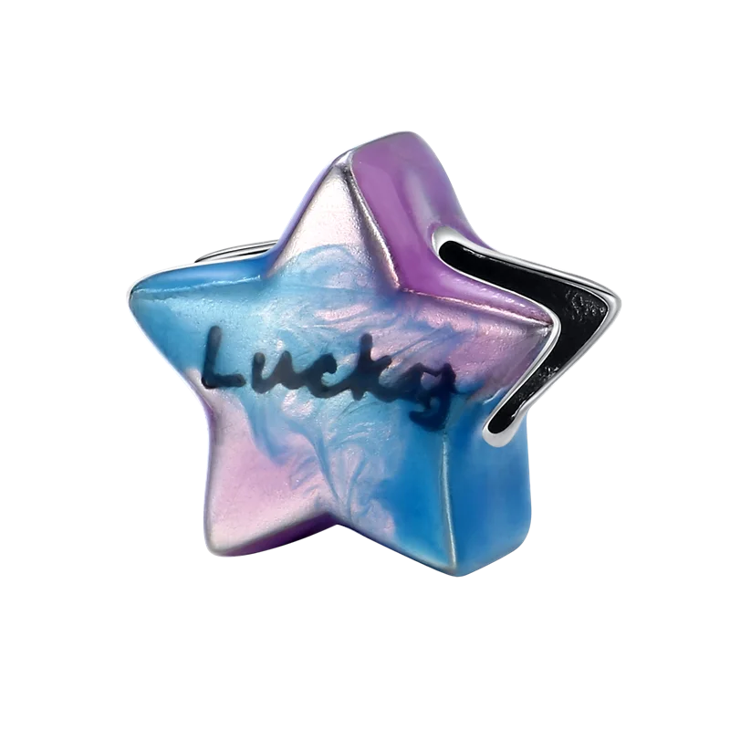 925 Sterling Silver Blue Series Charm | Dragonfly, Butterfly, Bird & Pansy Flower Pendant for 4MM Bracelet