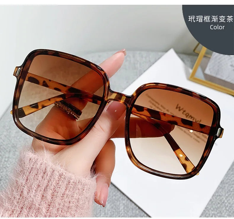 New Oversized Rectangle Sunglasses – Women’s Fashion Square Sun Glasses & Men’s Classic Vintage Eyewear | UV400 Oculos De Sol