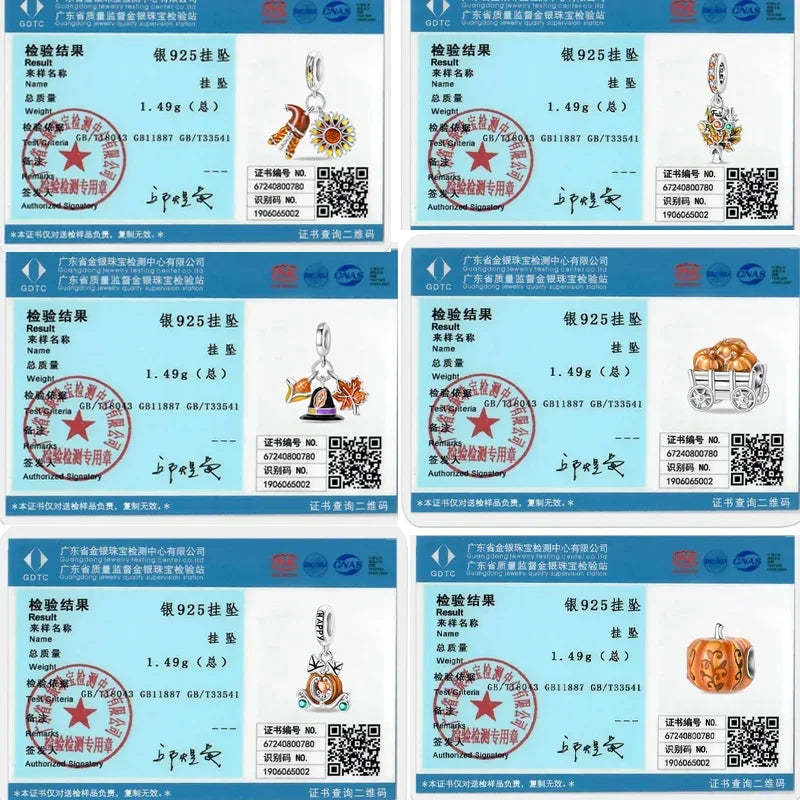 925 Sterling Silver Halloween Skull & Ghost Charms – Colored Beads Fit Original Pandora Bracelet DIY Jewelry Gift for Women