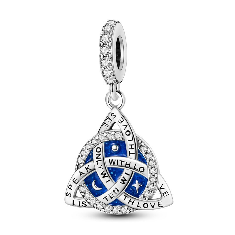 Blue Series 925 Sterling Silver Charms | Butterfly, Earth & Ocean Beads Pendants Fit Original Bracelet DIY Jewelry