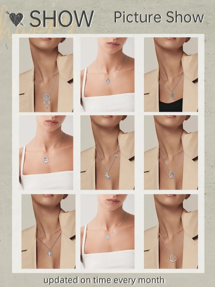 Heart to Heart Necklace 925 Sterling Silver Love Pendant Chain for Women – Wedding & Engagement Fine Jewelry