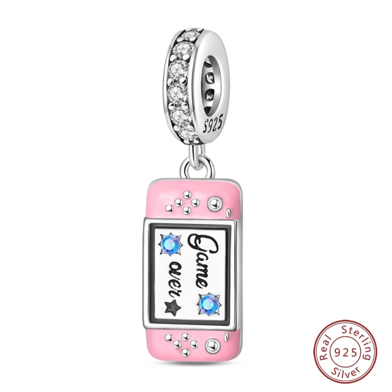 925 Sterling Silver Animal & Love Charms | Cat, Elephant, Bear, Swan & Easter Egg Beads Fit Original 3mm Bracelets DIY Jewelry