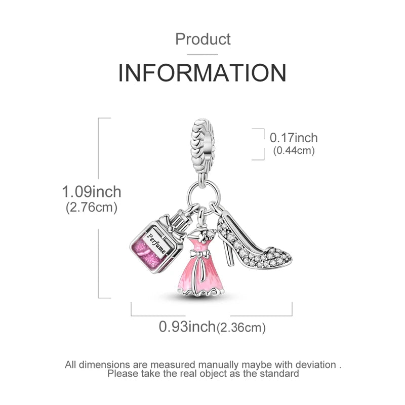 925 Sterling Silver Luminous Golden Firefly Charms | Sparkling Bee & Cat Dangle Beads Fit Original Bracelet DIY Jewelry Gift