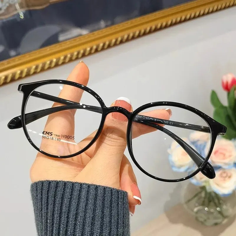 New Fashion Women’s Round Anti-Blue Light Glasses – Eye Protection Eyewear
