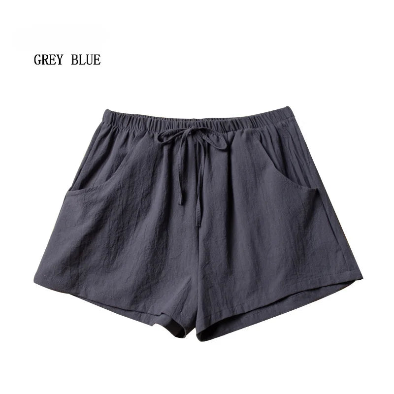 ✨ HELIAR Casual Linen Shorts for Women 🩳 High-Waist Gym & Workout Shorts 👟 Ladies Sport Femme Summer Shorts