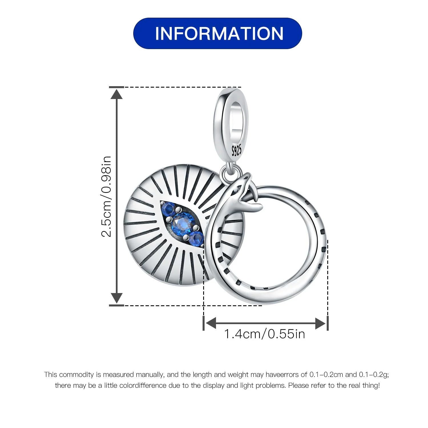 925 Sterling Silver Jesus Religious Symbol Charm Bead | Faith Pendant for Original Bracelet DIY Jewelry Gift