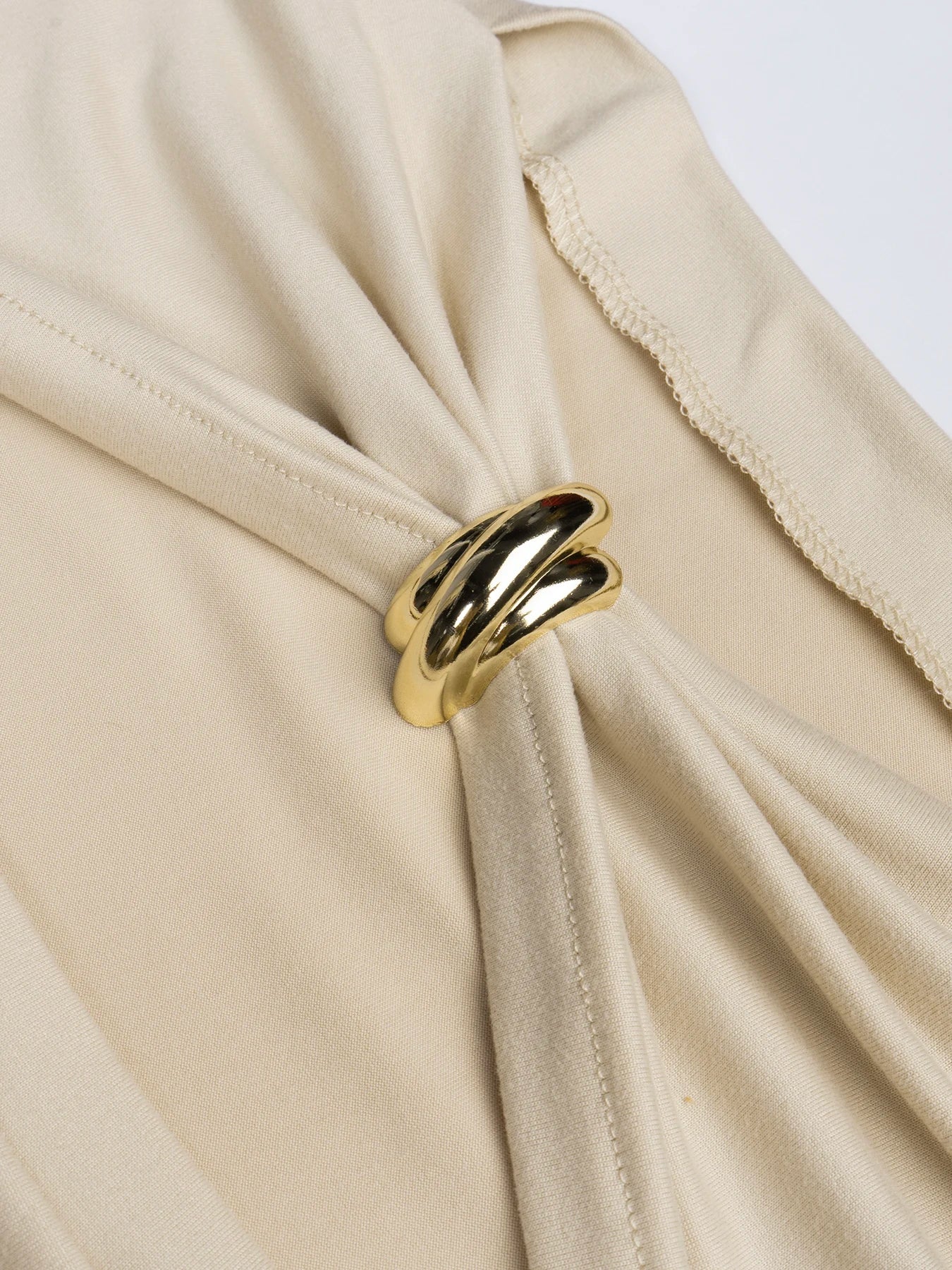 Autumn Winter Women’s Slim Long Sleeve T-Shirt – Bow Neck with Metal Buttons & Hollow Design