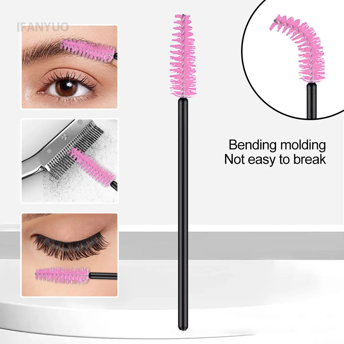 Stainless Steel Eyebrow Trimmer with Comb Brush – Precision Shaver & Hair Removal Makeup Tool