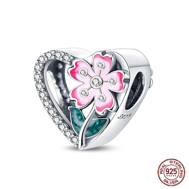 Fashion 925 Sterling Silver Colorful Butterfly Dragonfly Hummingbird Charms – Spring Series Beads Fit 925 DIY Bracelet