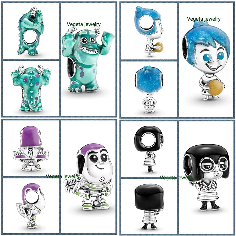 2025 New 925 Sterling Silver Disney & Harry Potter Charm Beads – Fit Original Pandora Bracelet, Women’s Fashion Gift