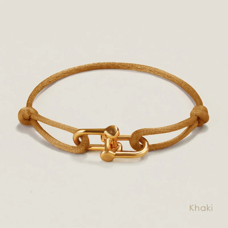 MOONLIGHT Adjustable U-Shape Silk Rope Bracelet | Classic Women’s Charm Bracelet High Quality Jewelry Gift