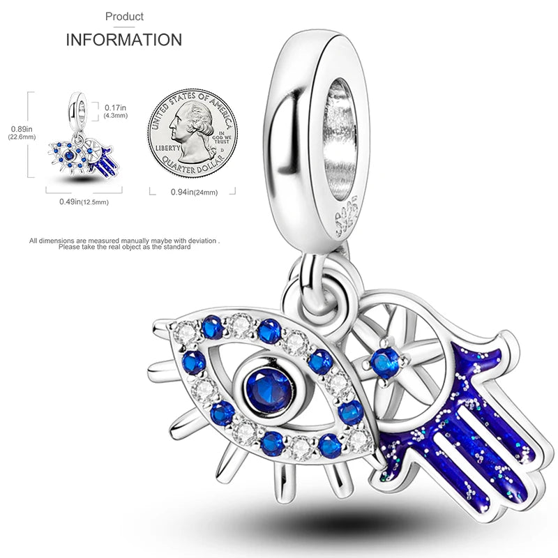 2025 Hot Elk, Dinosaur & Firefly Luminous Dangle Charm Beads | 925 Sterling Silver DIY Bracelet