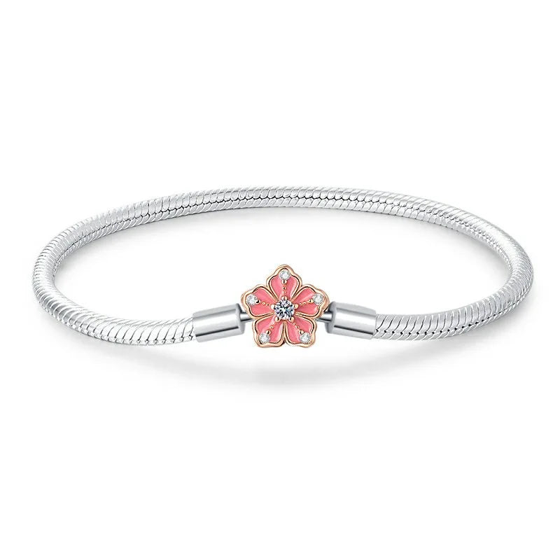 2025 925 Sterling Silver Heart Butterfly Snowflake Dream Catcher Bracelet | Luxurious Women's DIY Jewelry Gift