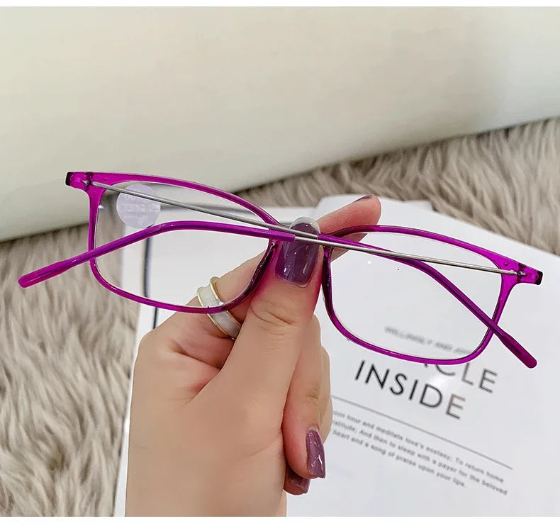 Anti-Blue Light Reading Glasses – Full Frame Square Optical Glasses for Men & Women | Radiation Protection Computer Eyewear