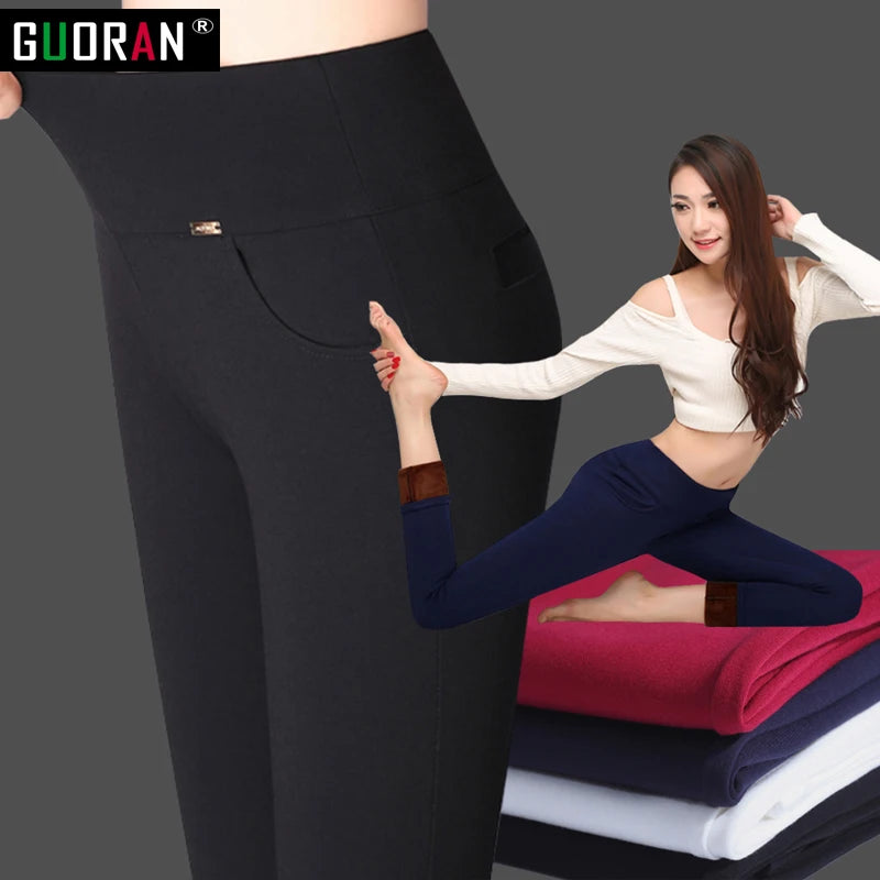 2022 Winter Women Pencil Pants – Candy Color High Elastic Skinny Leggings | Female Trousers S-6XL