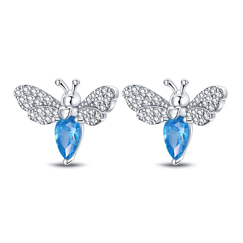 Luxury 925 Sterling Silver Ocean Mermaid Earrings | Pave CZ Fine Jewelry for Women