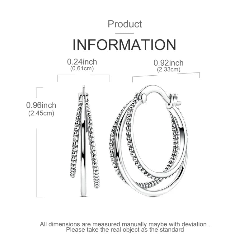 New Original 925 Sterling Silver Sweetheart Bow & Crab Ocean Earrings | Donut Zircon Round Design Women’s Fine Jewelry