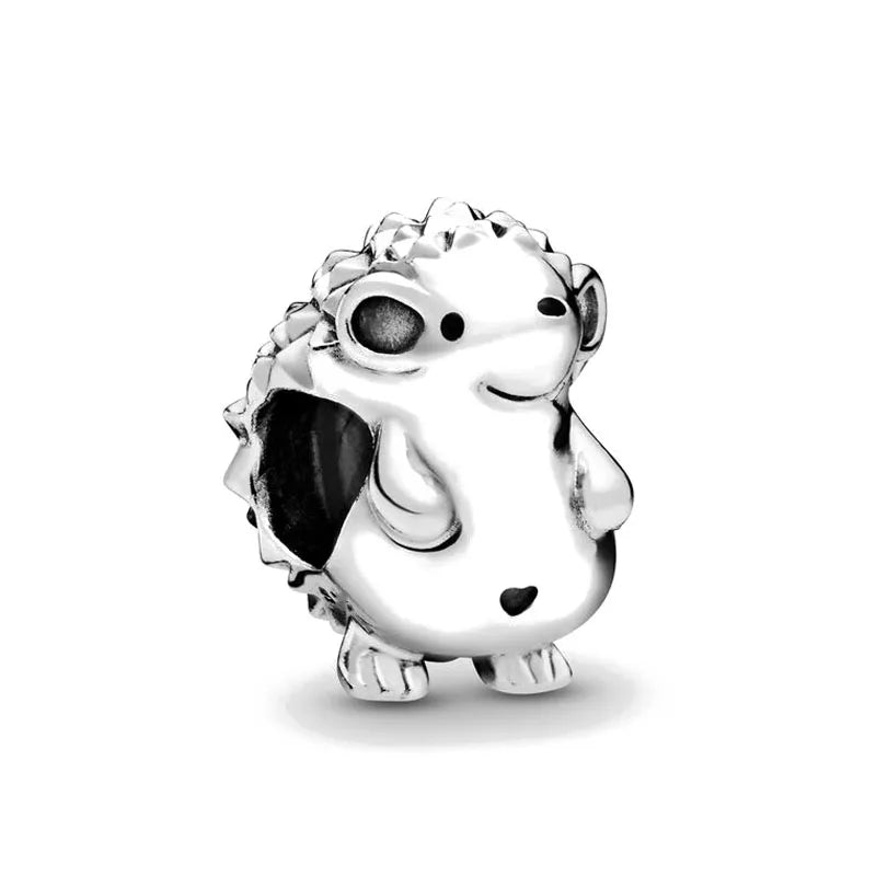 925 Sterling Silver Dog, Owl, Koala, Dinosaur & Hedgehog Charms | Fit European Bracelet & Necklace DIY Jewelry