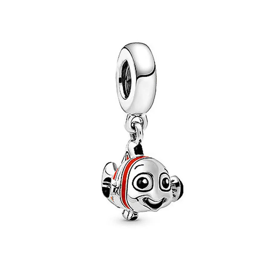 100% S925 Sterling Silver Dumbo Hot Air Balloon Charm Bead – Fits Pandora Original Bracelet DIY Jewelry Making