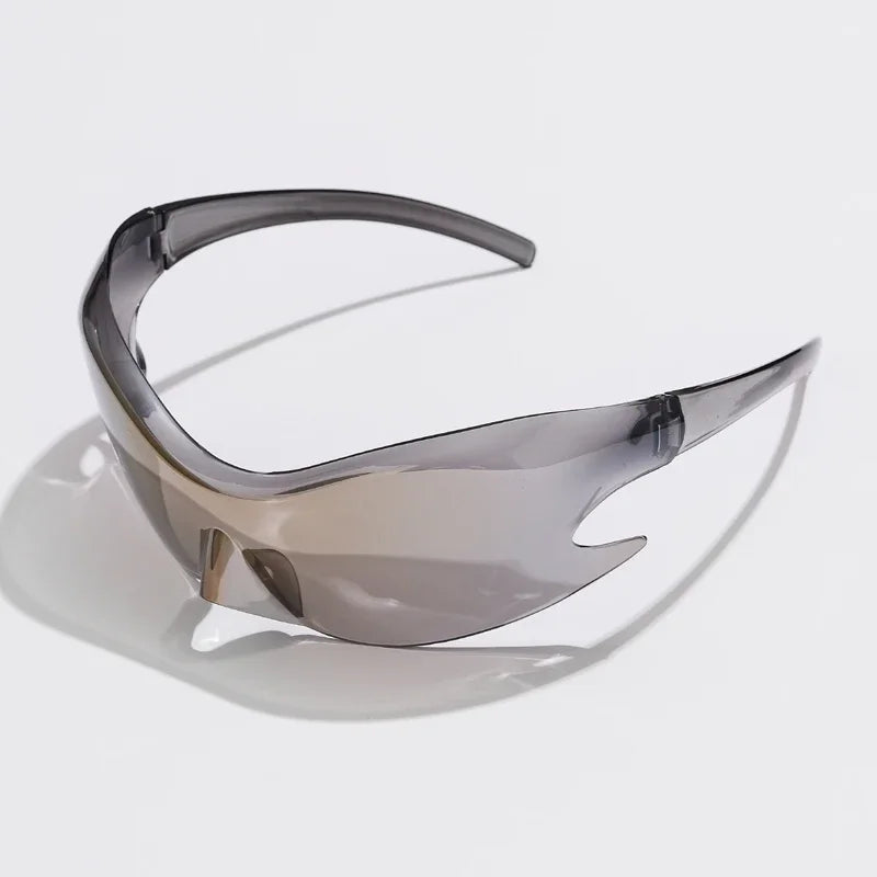 Men Brand Sports Punk Y2K Sunglasses – Women Unique One-Piece Goggle Sun Glasses | Cycling Hip Hop Shades UV400