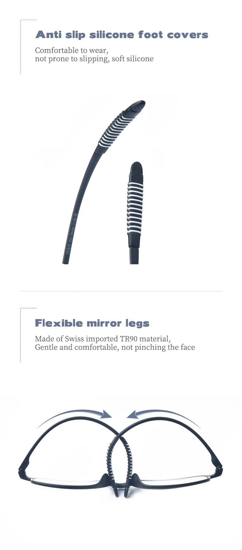 GUANHAO Unisex Reading Glasses 👓 Clear TR90 Frame – Presbyopia 1.0