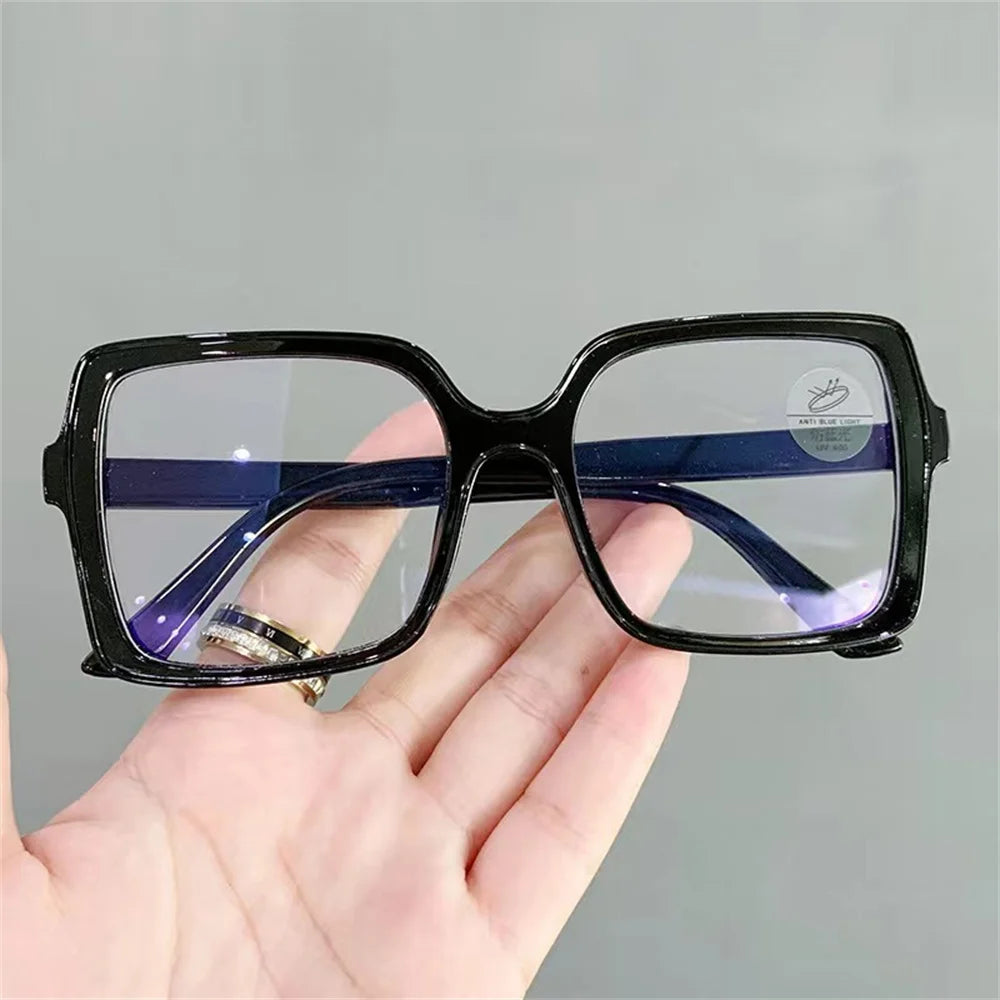 New Fashion Anti-Blue Light Glasses – Stylish Square Reading Eyeglasses for Men & Women | Transparent Frame Optical Spectacle